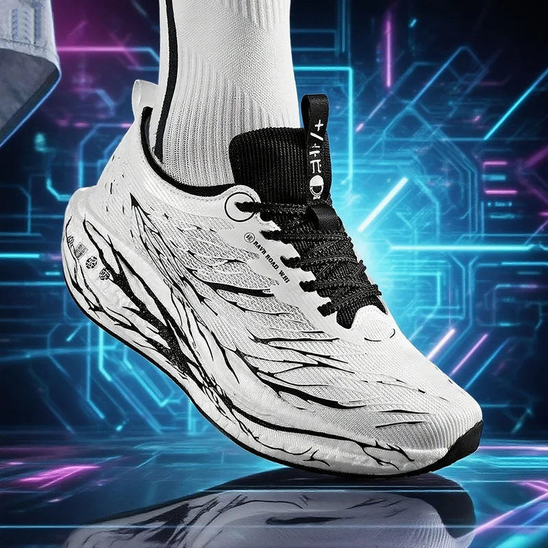 รองเท้าวิ่งลำลองสำหรับพ่อแม่ลูก สี่ฤดู ระบายอากาศได้ดี น้ำหนักเบา รองเท้ากีฬากลางแจ้ง รองเท้าผ้าใบ Moonlight Speed สำหรับผู้ชายและผู้หญิง