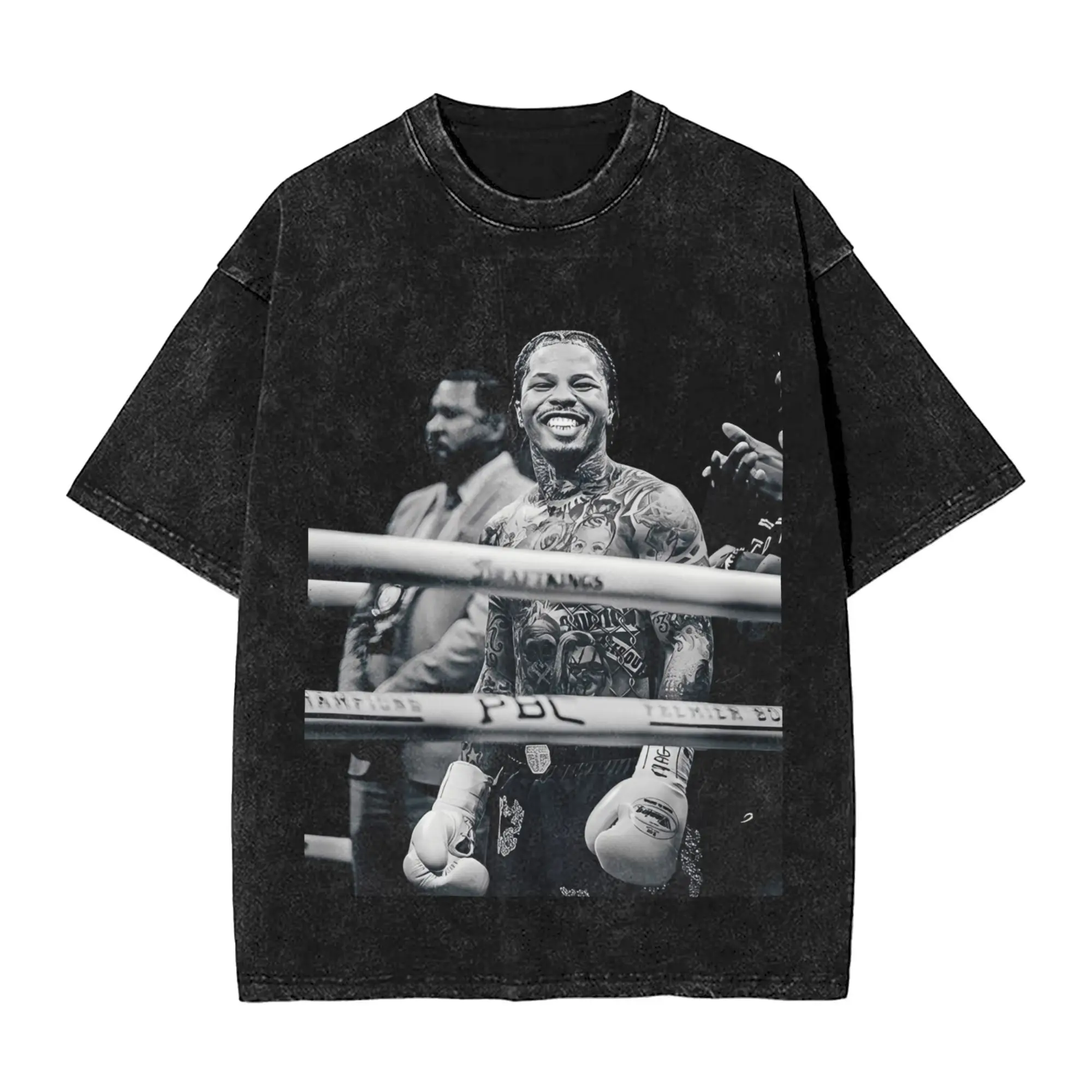 Gervonta Davis  T-Shirt for Men  Casual Pure Cotton Tee Shirt Crew Neck Short Sleeve T Shirt Summer Clothes