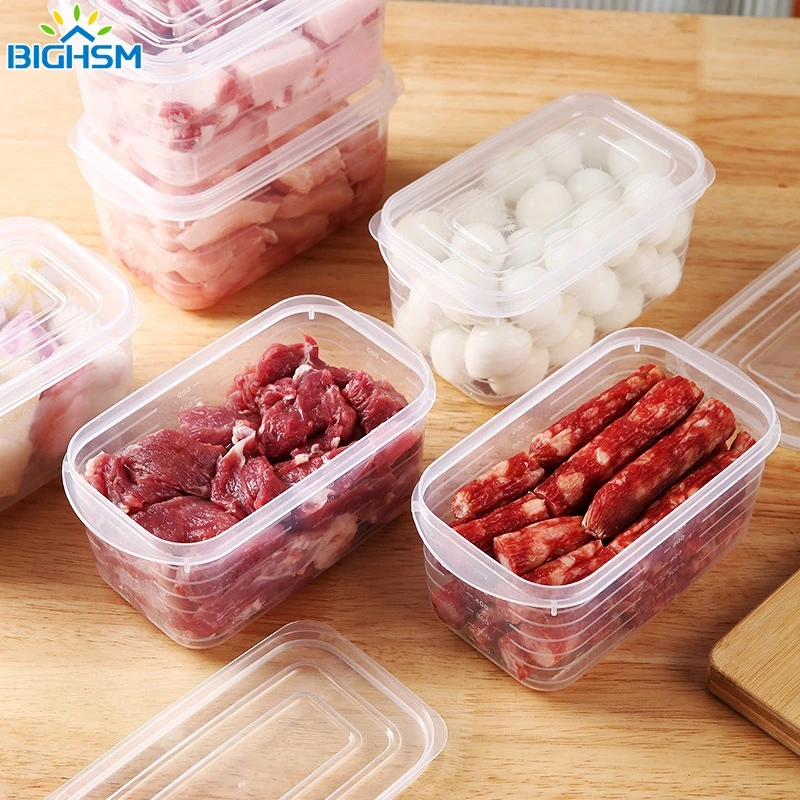 Refrigerator Food Storage Box Mini Portable Kitchen Meat Sealed Fresh-keeping Boxes Fridge Kitchen Organizer Container