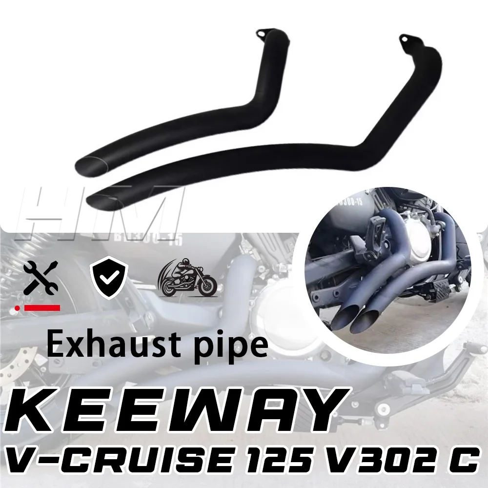 

Выхлопная труба Benda BD 300 KEEWAY-BENDA V302C Keeway V-Cruise 125, выхлоп в стиле ретро с шумоподавлением