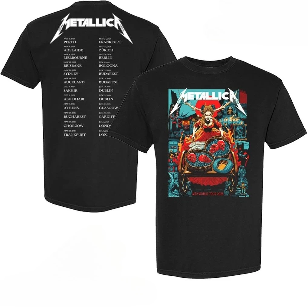 Metallica M72 Dublin Irland 19. Juni 2026 Kunst-T-Shirt – Detail 3
