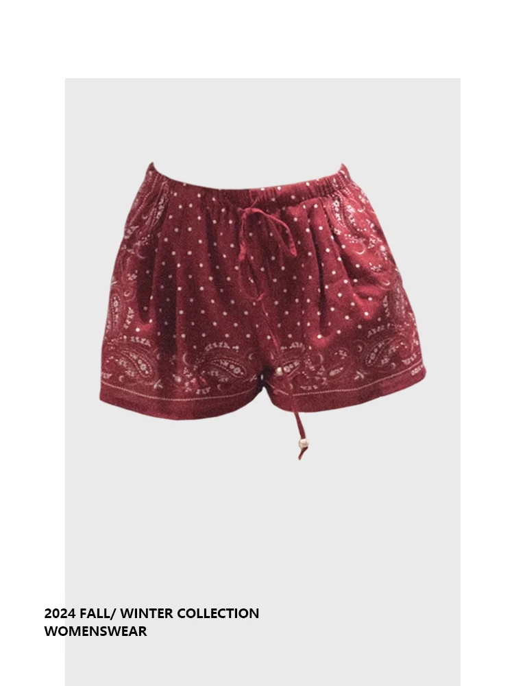 

Женские свободные универсальные летние шорты Forever 2 в американском ретро-стиле с принтом, новинка, хит продаж, с высокой талией, повседневные, прямые штанины