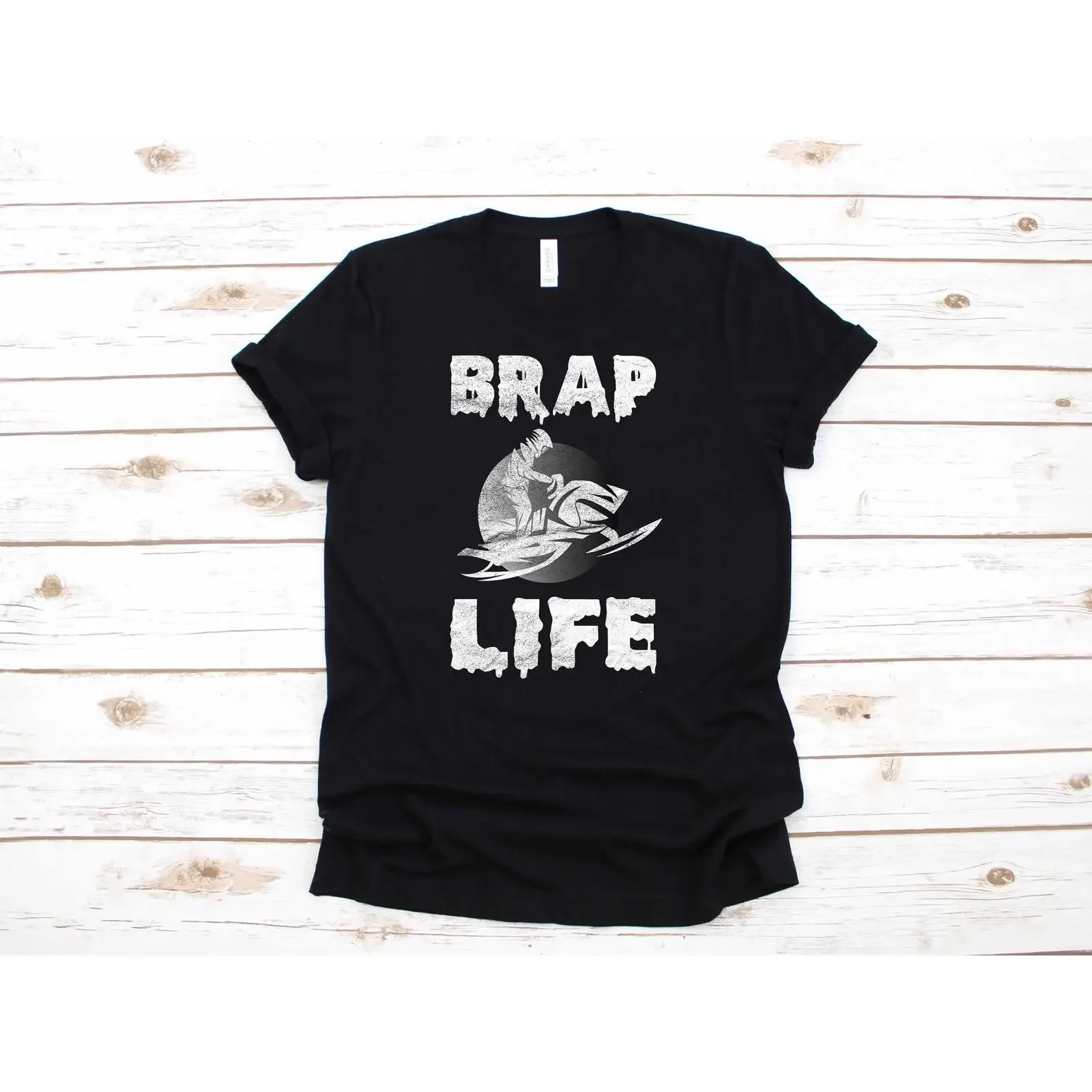 Snowmobile Brap Funny Apparel Snowmobiling T Shirt Long Sleeve SweaT  vintage Washed Stylish graphic Stretched Unisex Slightly
