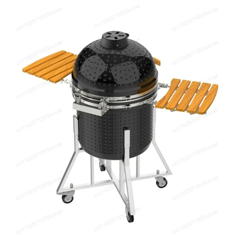 

22 inch stainless steel cermet barbecue grill bbq ceramic smoker