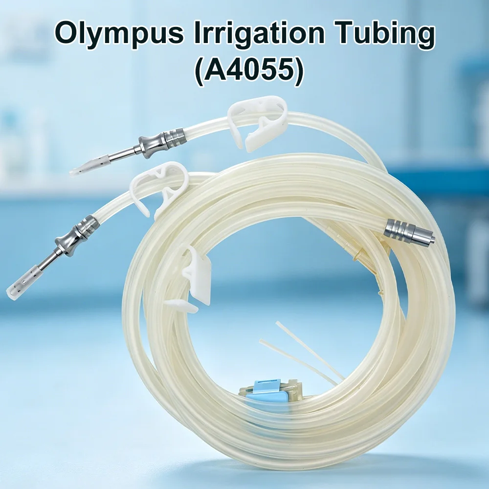 Olym A4055 Endoscopy Irrigation Tube (Medical Grade PVC/Silicone/PE) Single Use Disposable Compatible Urology Endoscope Pump
