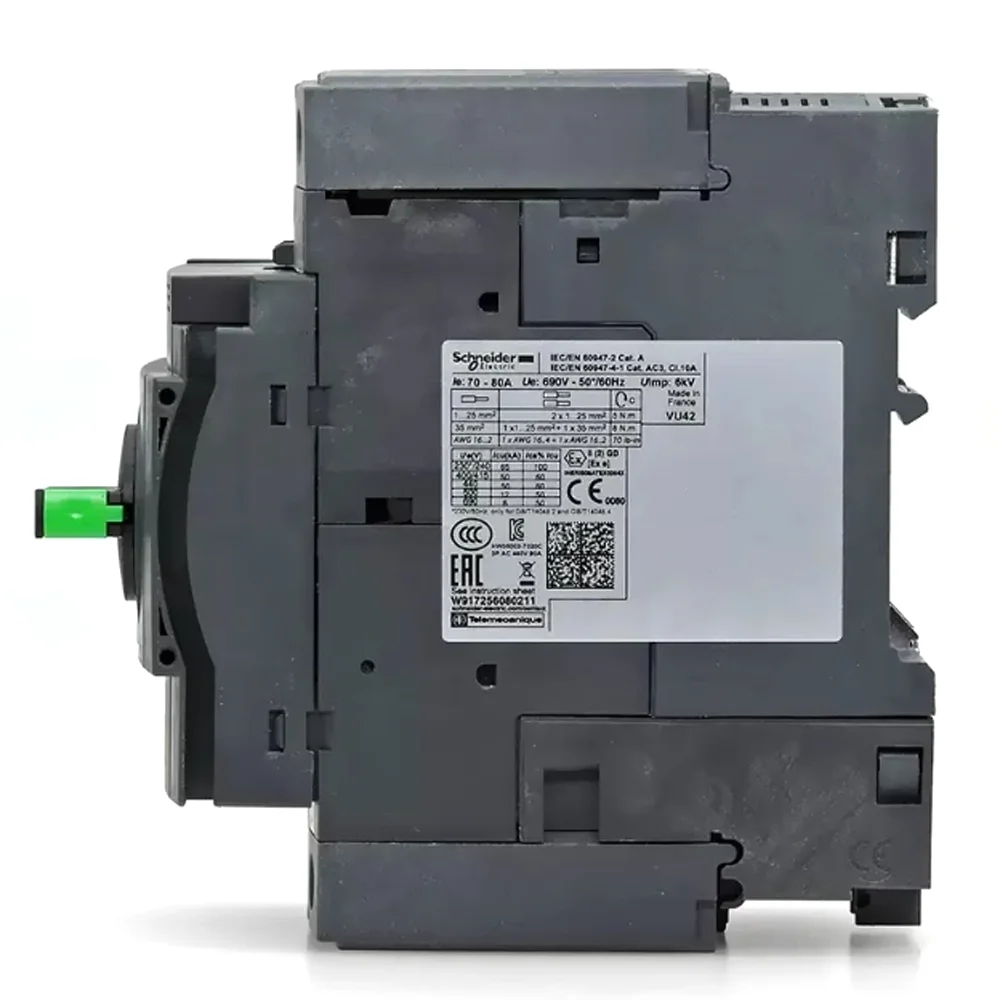 Schneider Power GV3P80 70-80A GV3P73 62-73A Everlink Screw Thermal Magnetic Motor Circuit Breaker Protection Can Replace GV3ME80