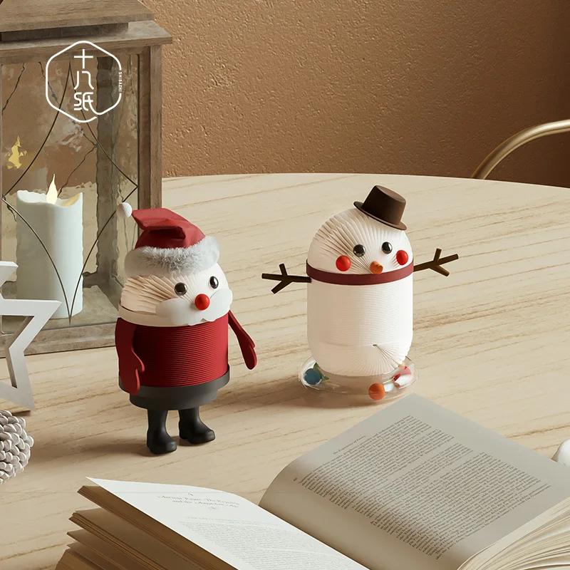 

Eighteen Paper Christmas Doll Doll Toy Gift Santa Snowman Ornament Ornament Tide Play Gift Ornament