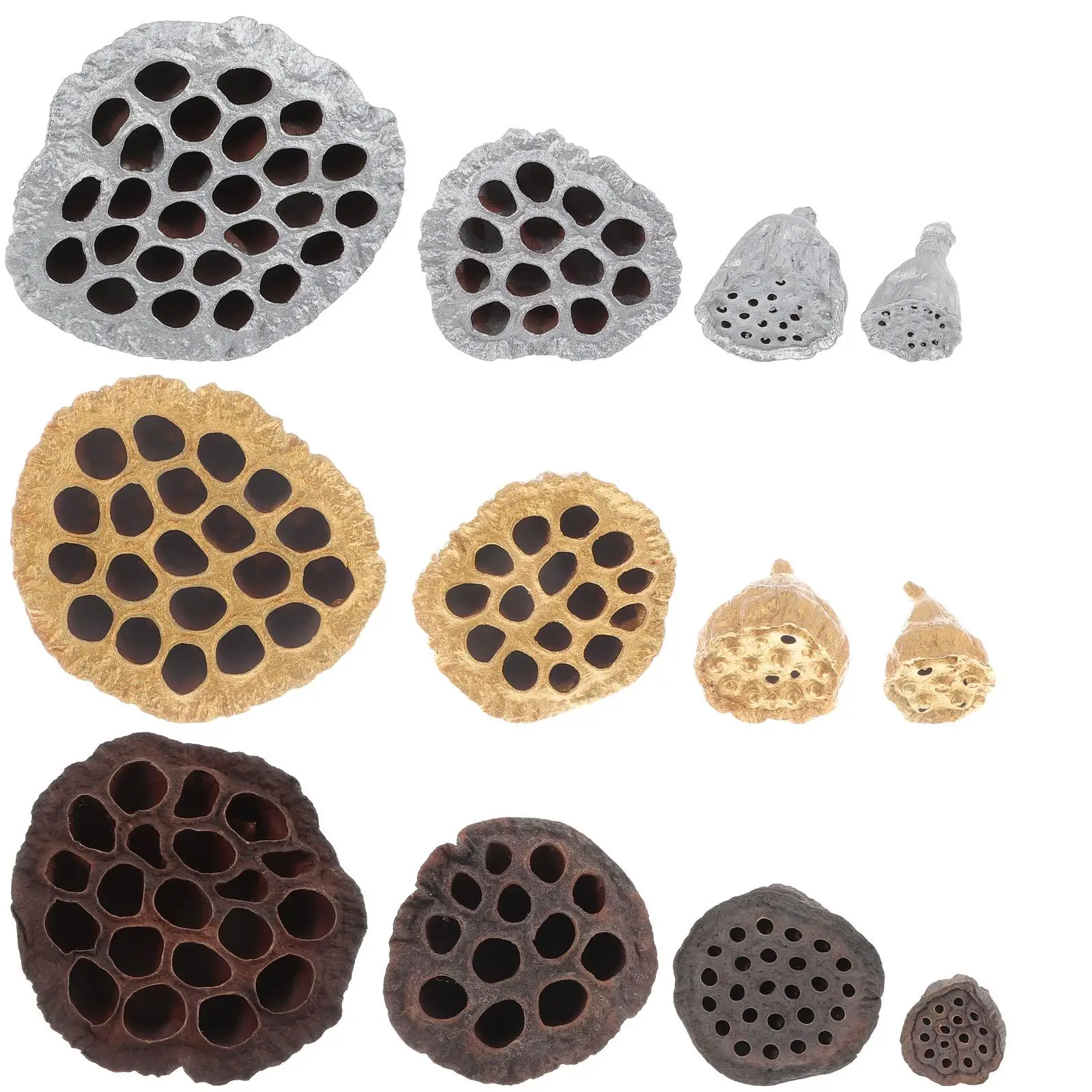 

12 Pcs Lotus Dried Flower Fall Decor Artificial Plants Flowers for Festival