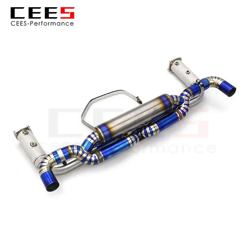 CEES Performance Tuning Catback for Porsche 911 991.2 Turbo S 3.8T 2017-2019  Exhaust Pipe Without Catalyst Downpipe