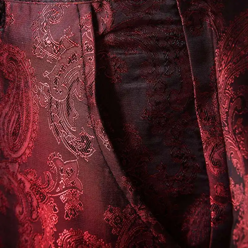 ฤดูใบไม้ผลิบางดอกไม้สีม่วงกางเกงสูทผู้ชาย,ชุดงานแต่งงานกางเกง,แฟชั่นกางเกงลําลอง,ทองสีแดงสีดําP Antalones H Ombre