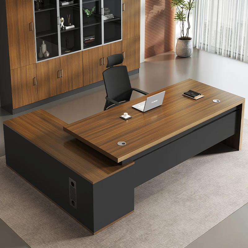 Executive Wooden Office Table Modern Luxury L Shaped Ceo Manager Executive Desk Wooden Office Table For Office Furniture