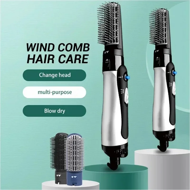 Hair Dryer Multifunctional 3-In-1 Electric Curler Brush Comb Hair Styling Tool Hot Air Straightener Dryer Comb