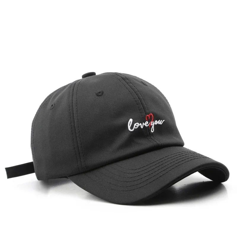 Gorra de béisbol, ala curva, bordado de letras, secado rápido, protector solar, deportes al aire libre, sombrero de pareja, mujer, hombre