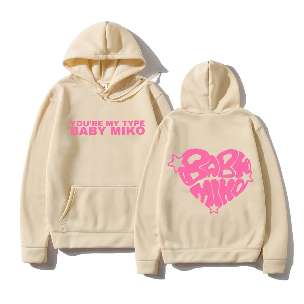 Young Miko Xoxo Tour-Sudadera con capucha para hombre y mujer, ropa de moda divertida, sudadera estética Harajuku, jersey con estampado Vintage