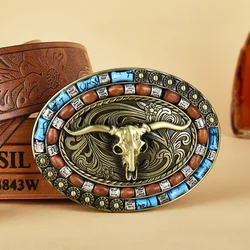 Western Belt Buckle Initial Vintage-Cowboy Rodeo Silver Large Belt Buckle for Men Women