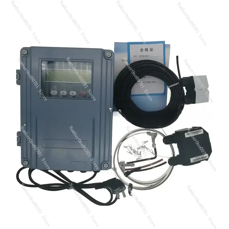 Wall-mount Ultrasonic Flowmeter TDS-100F DN50mm-700mm M2 Transducer Digital Water Liquid Flow Meter