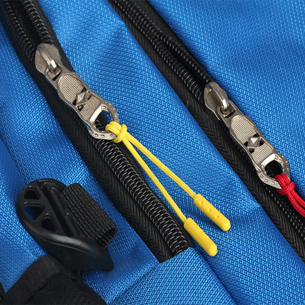 10pcs/set Rope Zipper Pull Apparel Bag Tactical Backpack Accessories Zip Puller Buckle DIY Zipper Head Cord Strap Lariat Slider