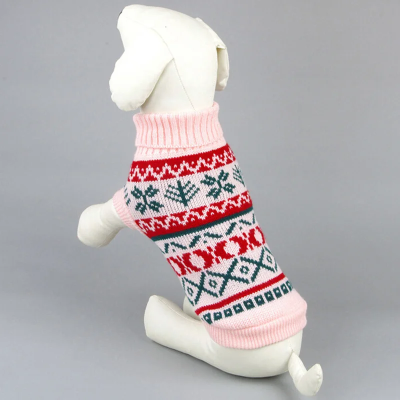 Dog Sweater Warm Knitting Crochet Clothes for Dog Chihuahua Dachsh Classic for Autumn Winter 100% Cotton All Seasons Solid Doagk
