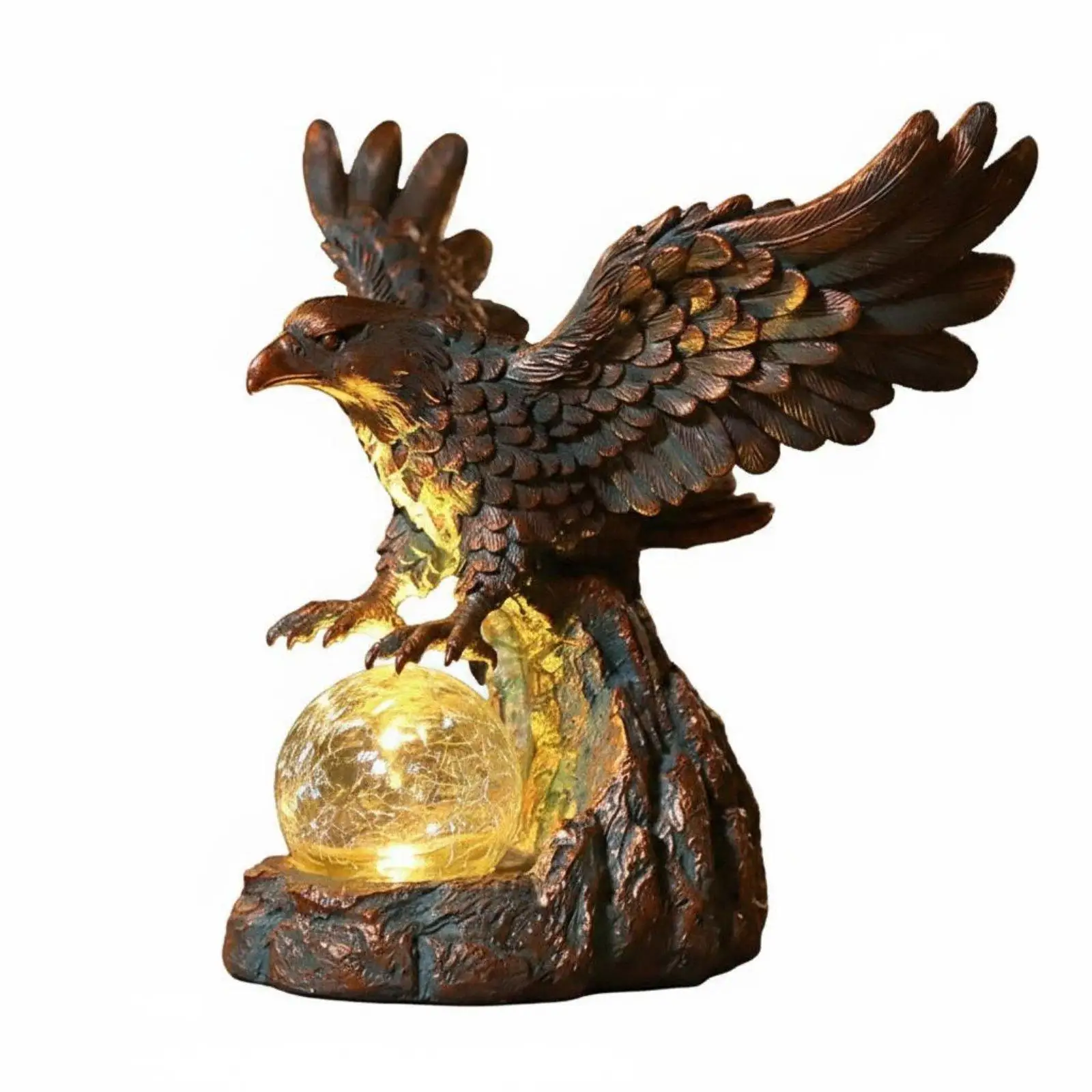 Solar Eagle Statue Light Waterproof Outdoor Lighting for Yard, Pathway