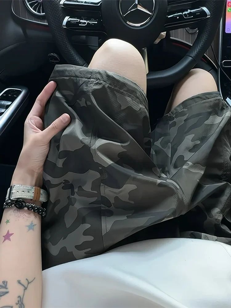 

Американская камуфляжная рабочая одежда orts, мужские летние модные свободные брюки пять четвертей, спортивные брюки для походов и активного отдыха