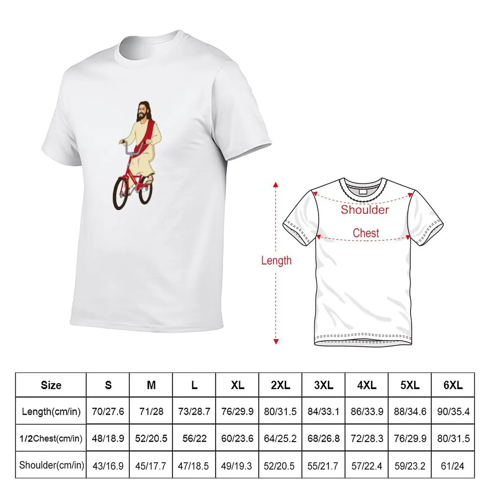 Christ on a Bike - Funny Religious Lord Jesus Church Group Easter Gift T-Shirt anime boys whites men t shirts