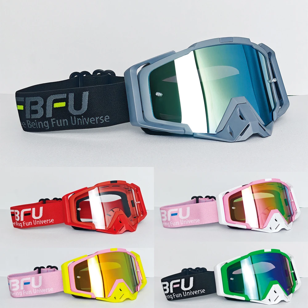 2025 FBFU 男女兼用保護メガネ、防塵・防砂、四季対応、スキー、バイク、オフロードスポーツ用