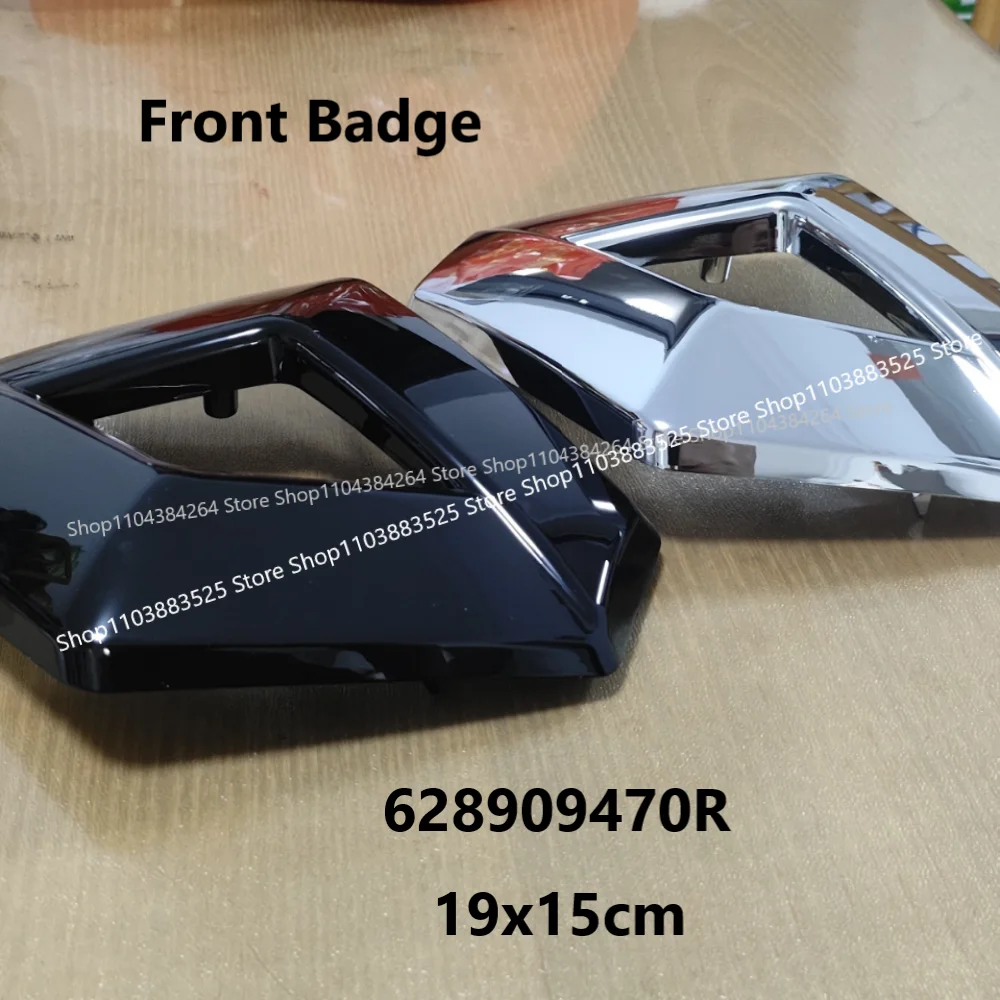 

19x15cm Black / Silver OEM 628909470R Car Front Emblem Badge for Renault Clio 4 MK4 Fluence Megane Captur Badge Accessories