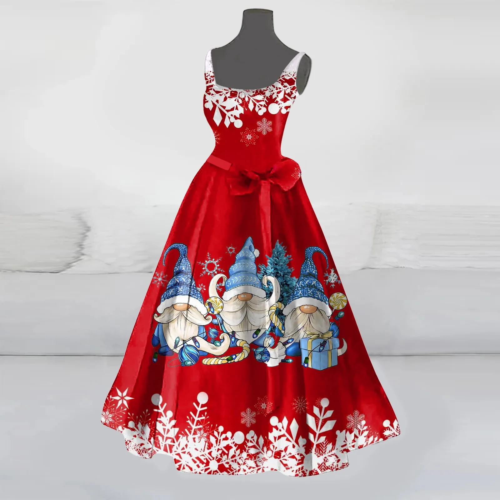 Christmas Costumes For Women Casual Sleeveless Dress Wedding Guest Dress Plus Size Sleeveless Sweater Dress Velour Dress