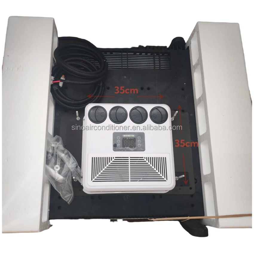 تيار مستمر 12 فولت Rv تكييف الهواء 12 فولت شاحنة وقوف السيارات التيار المتناوب برودة 24 فولت مكيف الهواء Aire Acondicionado De 12 فولت