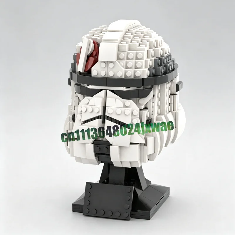 672 Parts Soldier Helmet Collection MOC Building Blocks Custom Puzzle DIY Assembly Creative Toy Gifts Display Collectible Model