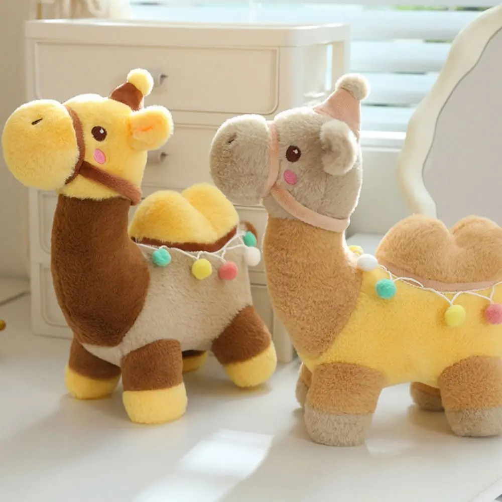 PP Cotton Simulated Camel Plush Toy Plush Camel Desert Animal Soft Plush Stuffed Toy Cartoon Stuffed Cartoon Camel Shaped Doll