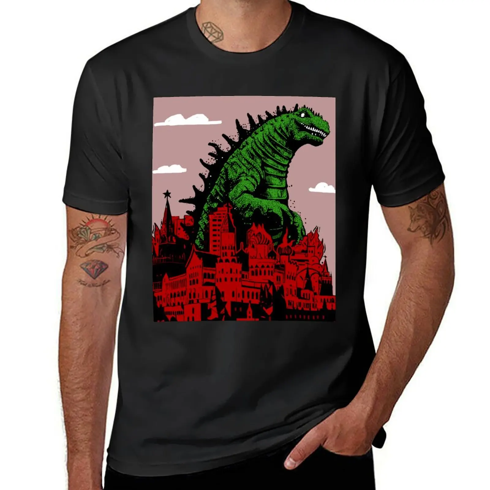 Fair Dinosaur T-Shirt shirts graphic tees Short sleeve tee oversized Men's t-shirts