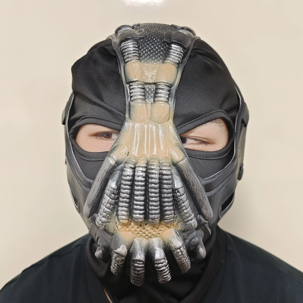 Villain Bane Mask Movie Cosplay Latex Mask Halloween Carnival Party Role Play Costumes Head Cover Horror Mask Party
