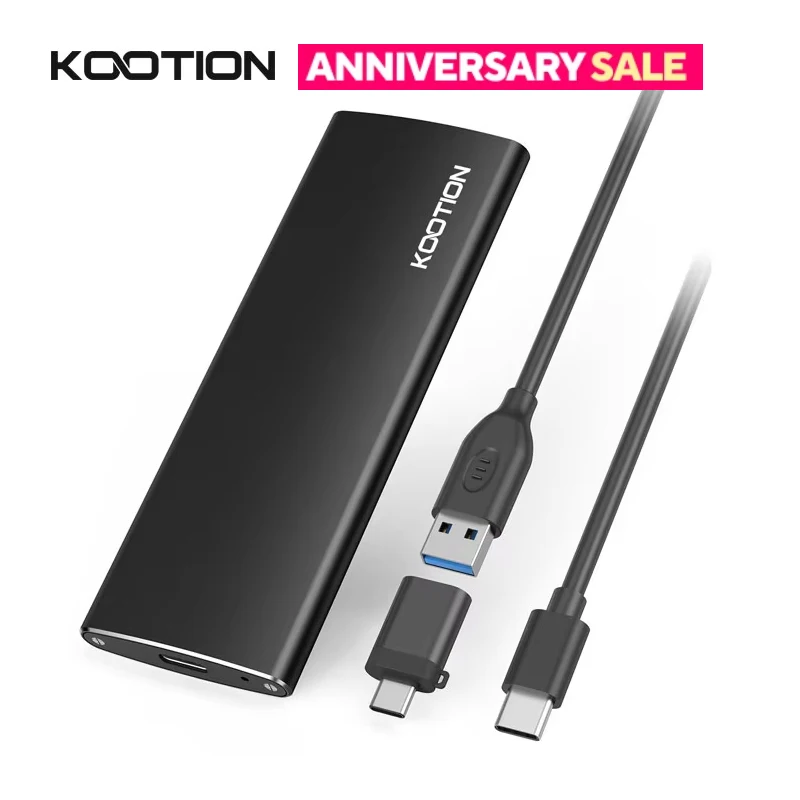 KOOTION 10 Гбит/с M2 SSD-накопитель NVME SATA Dual Protocol M.2 to USB Type C 3.1 SSD-адаптер для NVME PCIE NGFF SSD-диска M2 SSD Case