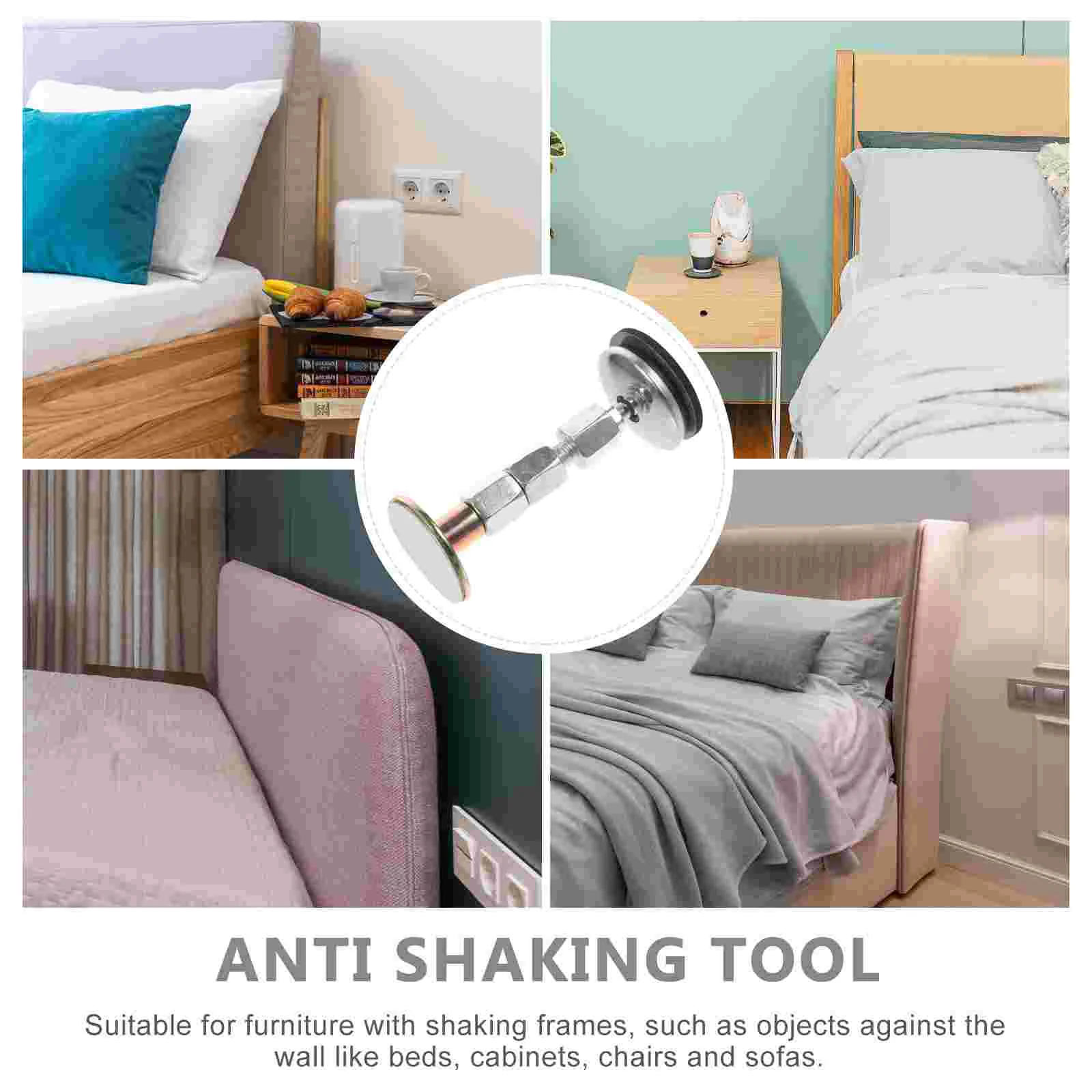 4 pezzi telai letto gemelli stabilizzatore da parete regolabile fissatore da comodino in metallo limitatore di forniture per la casa