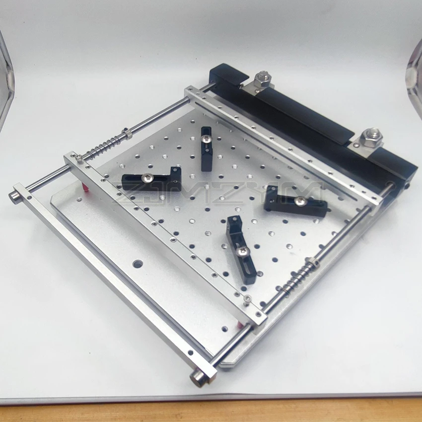 Imagem -03 - Mesa de Impressão de Pasta de Solda de Malha de Aço Pcb 170*170 mm Mesa de Máquina de Impressão de Tela Pequena Manual Smt Precisa