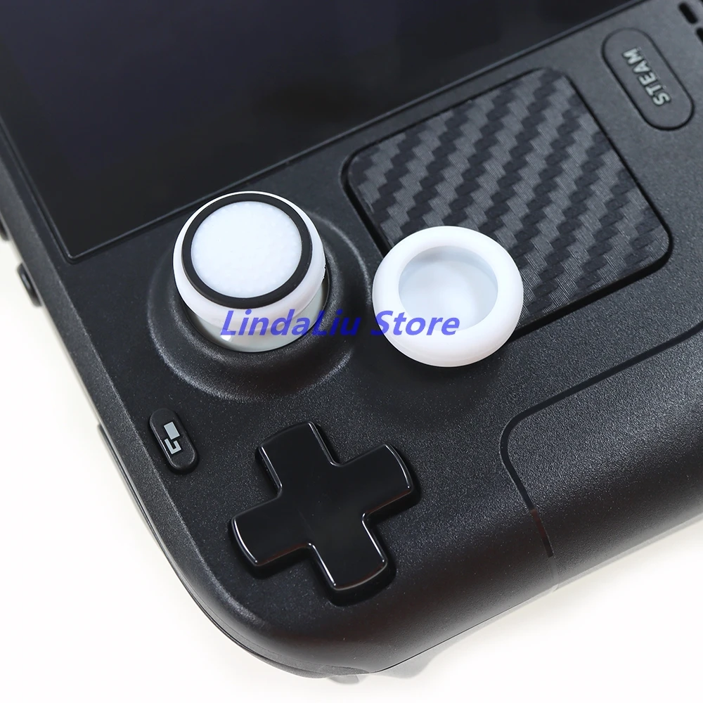 20PCS For Steam Deck Illuminated Anti-slip Cap Rocker Cap Silicone Analog Thumb Stick Grips Cover