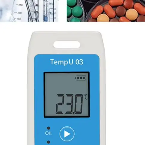USB Temperature Humidity Data Logger Reusable LCD Display -30C To 60C For Warehouse Cold Chain Logistics Monitoring Tool