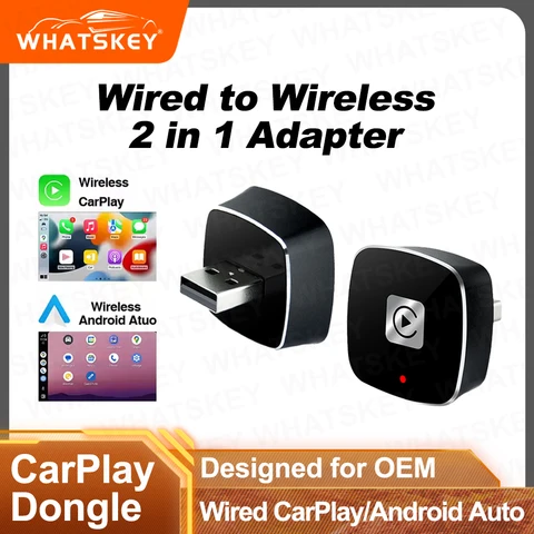 Миниатюрный Беспроводной USB-адаптер CarPlay И Android Auto 2-в-1, Универсальный Конвертер Plug & Play Для Lada Vesta/Granta