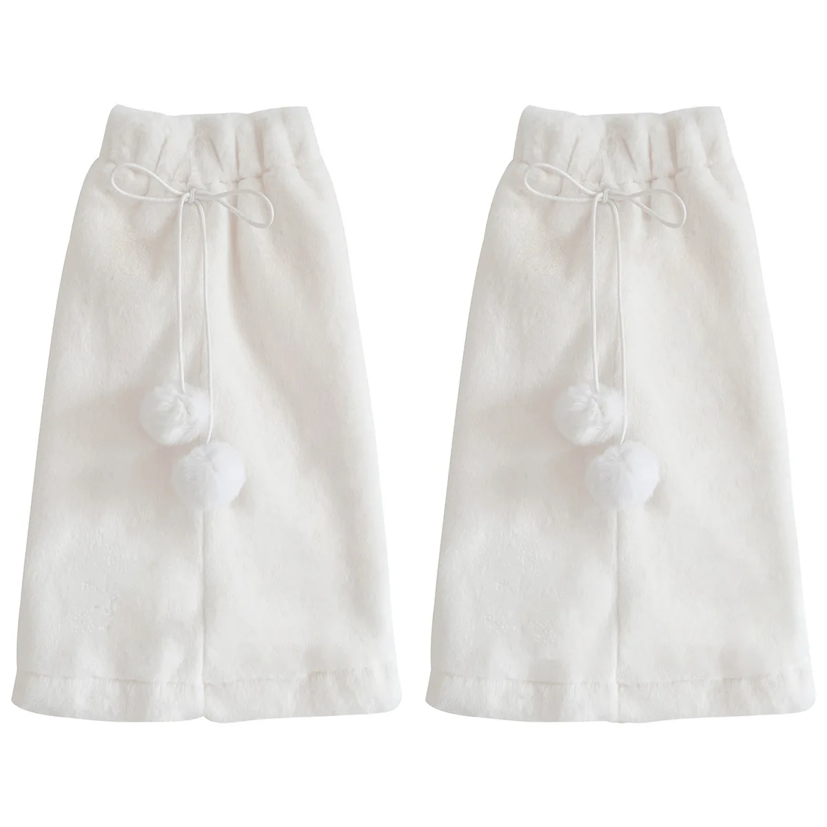 여성용 일본 스위트 자켓 로리타 후드 토끼 귀 자켓 여학생 두꺼운 아웃웨어 탑 겨울 카와이 플러시 세트