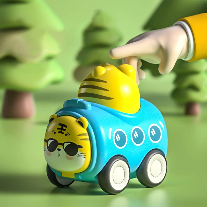 لعبة سيارة الجمود الممتعة للأطفال مع تصميم الحيوانات الأليفة المتحركة للتعلم