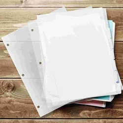 3 Ring Binder Dividers Separate Loose-leaf Book The Notebook for Rings Notepad Punched Frosted Pp