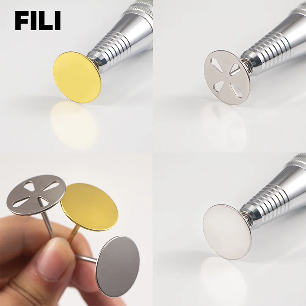 

FILI New! Round Metal Disk Pedicure Cuticle Callus Remove Tool 25mmElectric Pedicure Disc Sanding Paper Disc Pedicure Tools