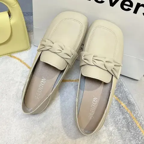 Kvinnors bekväma promenadskor med platta loafers, tvåvägs slip-on, casual sönskor för kvinnor 10 best sales loafer kvinna - №9