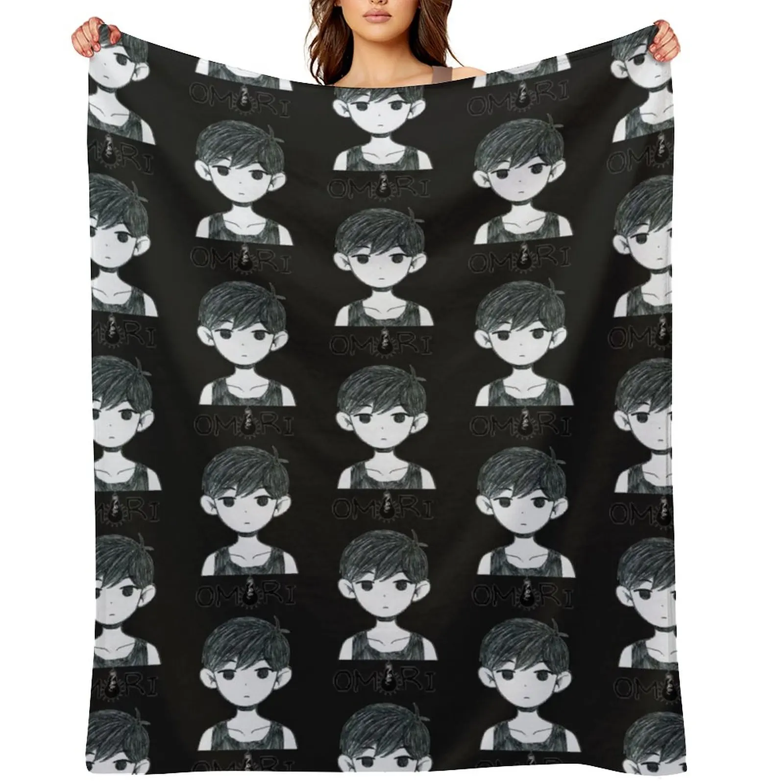 

omori merch| Gift T-Shirt Throw Blanket Decorative Sofa Luxury St Blankets For Sofas christmas decoration Blankets