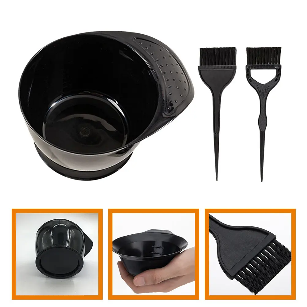 

Набор из 1-го комплекта чашек и кистей для окрашивания волос, прочный, легкий, компактный, для окрашивания, смешивания красок для волос, профессионального использования в салонах или дома