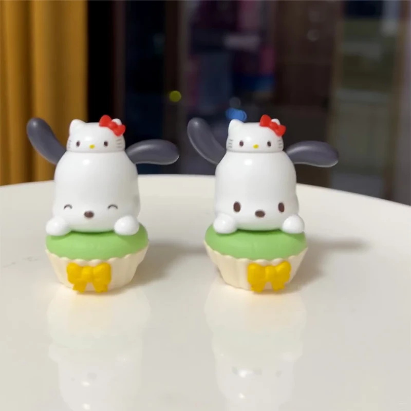 Autentyczne najnowsze Miniso Hello Kitty 50. rocznica pudełko z niespodzianką zabawka Kuromi Pompompurin Cinnamoroll Pochacco figurka