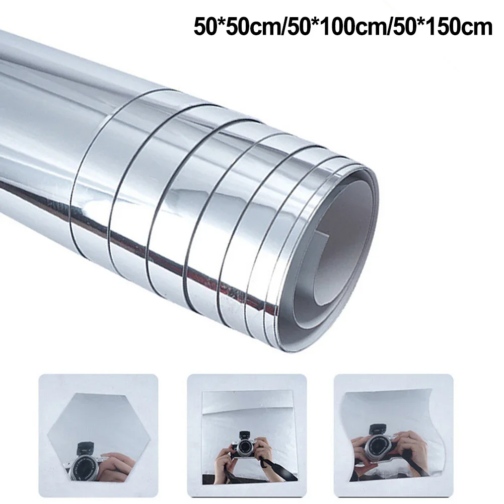 Wall Mirror Sticker Film Self-Adhesive  Privacy Film Wall Sticker For Home Living Room Bedroom Decoraction