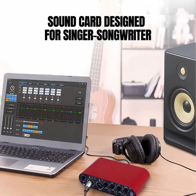 New Small Driverless Mixer Digital Effects External Sound Card Connected To Computer Notebook Portable Tuner