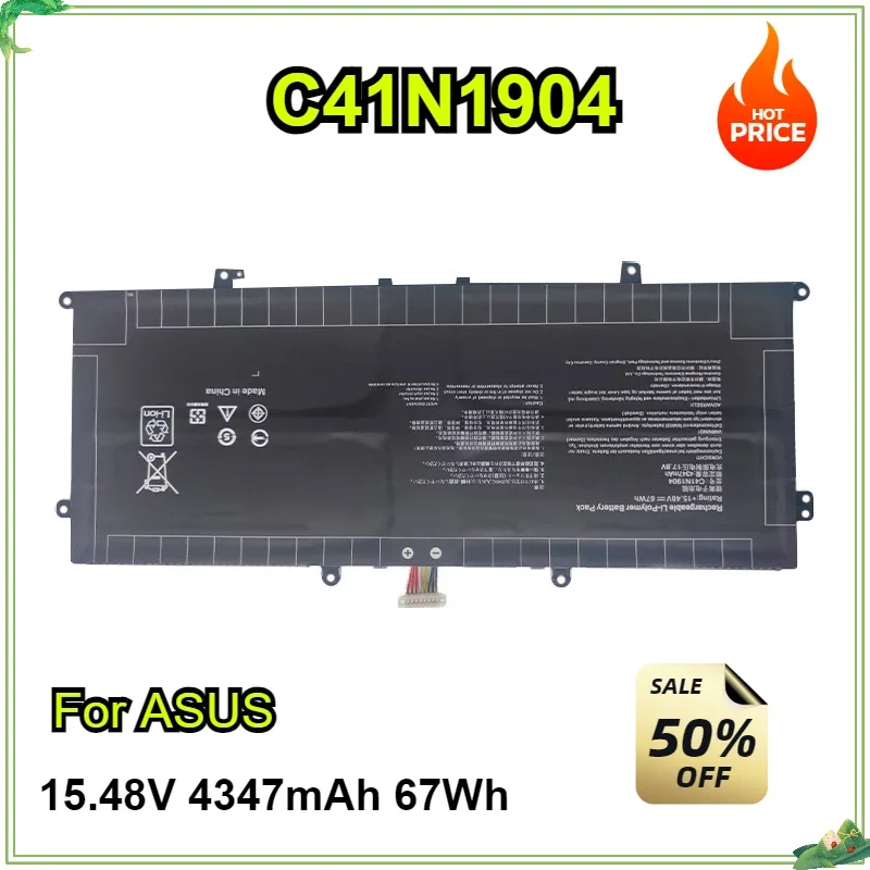 C41N1904 Laptop Battery For ASUS ZenBook UX363EA UX425IA UX393JA UX325JA UX325EA UX425JA UX425IA 15.48V 67Wh